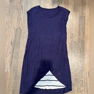 Navy Maternity Dress